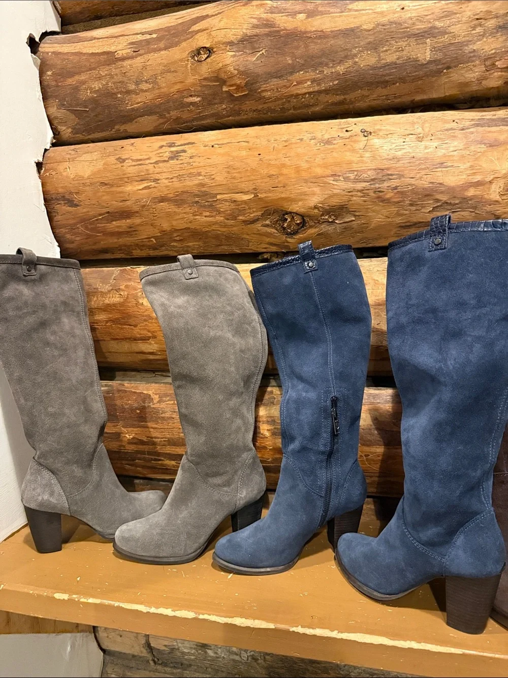 😍3! Women’s Suede Knee-High Boots - Gray, Navy, Brown 2UGGs and Hushpuppies